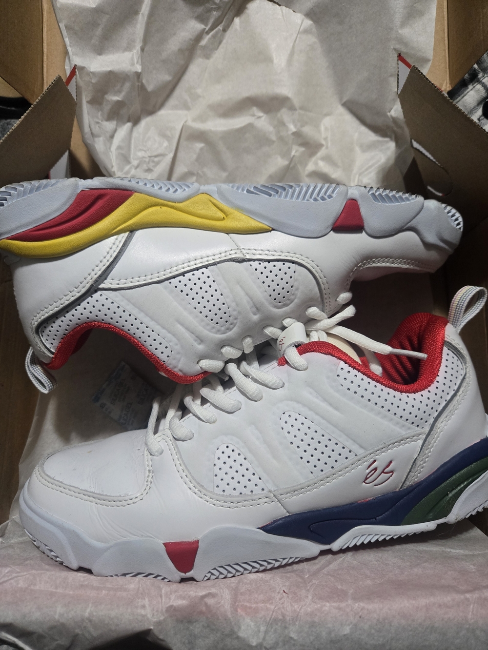 éS Silo shoes White Red Blue Yellow